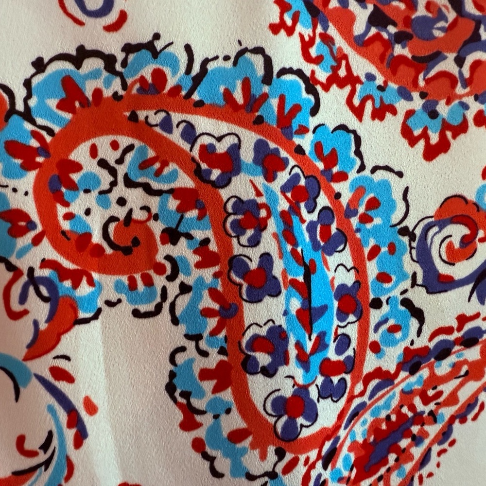 Talbots Multicolor Paisley Sleeveless Dress - Picture 3 of 10